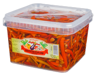PEPRLSEC34 - Long red chilies in oil